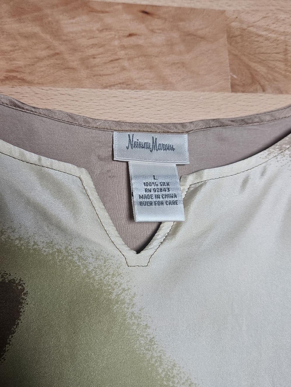 Neiman Marcus 100% Silk Horse Print Tunic Dress Large - Picture 4 of 7
